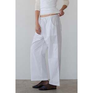 DONNI. The Pop Drawstring Cargo Pant Size S in Powder NWT